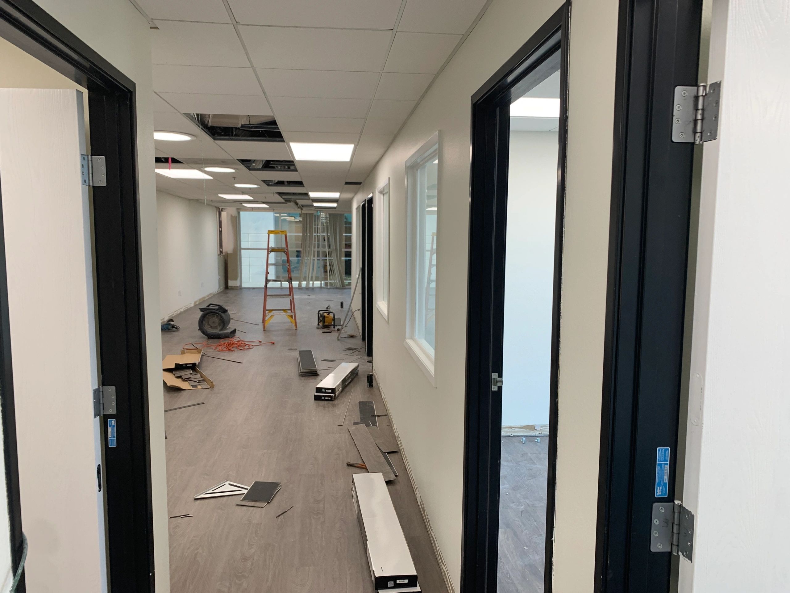 Commercial renovation interior